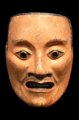 Mikazuki, Noh mask of male spirit. Japan, Momoyama period (1573-