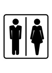 Restroom symbols