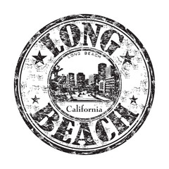 Fototapeta premium Pieczątka Long Beach