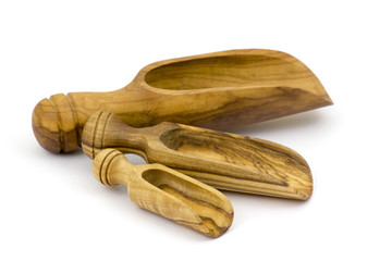 Wooden scoops