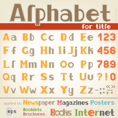 Alphabet for title