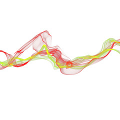 abstract ribbon waves
