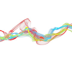 abstract ribbon waves