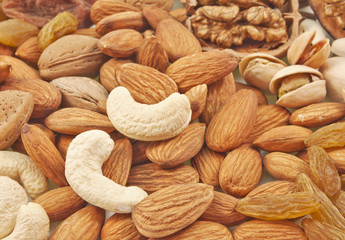 close up of various dry fruits