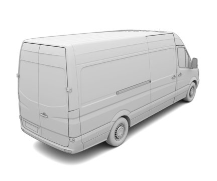 Sketch White Van