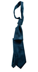 Black necktie isolated on white background