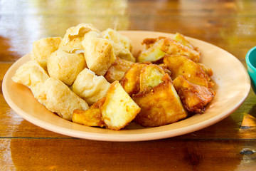 Sweet potato and tofu fries