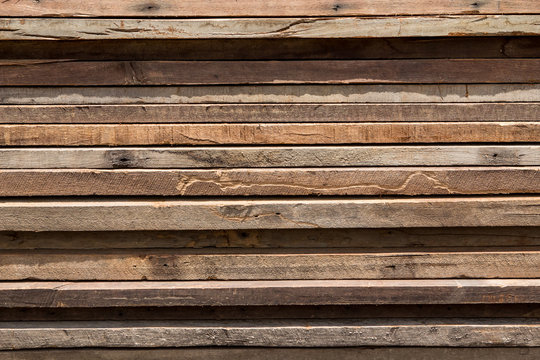 Stack of wooden bars