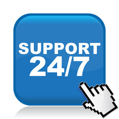 Fototapeta premium SUPPORT 24 7 ICON