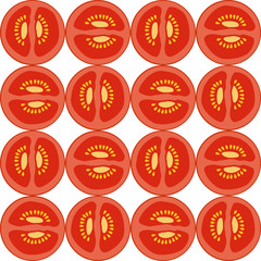 seamless tomato pattern