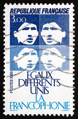 Postage stamp France 1985 French Language Promotion