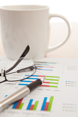 financial charts and graphs