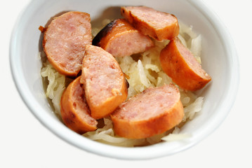 Kielbasa on Sauerkraut