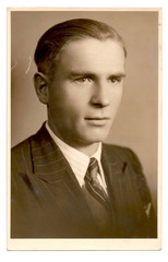 portrait of a man - circa 1940