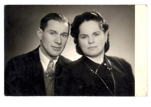 husband and wife - circa 1955