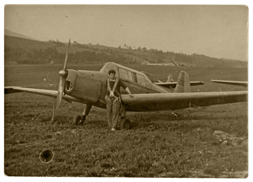 pilot, aviator - circa 1955 - czechoslovakia