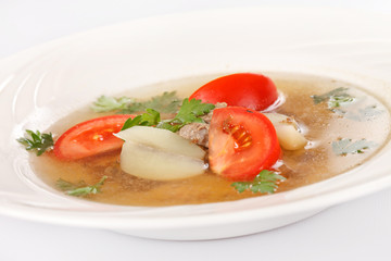 vegetable soup with beef