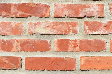 Obraz premium Rote Ziegelmauer