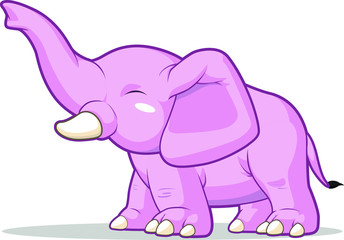 Elephant Raising Its Trunk