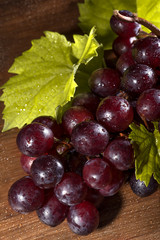 red grapes from local vineyards