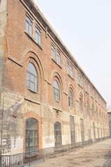 Old factory building, the symbol of the recession