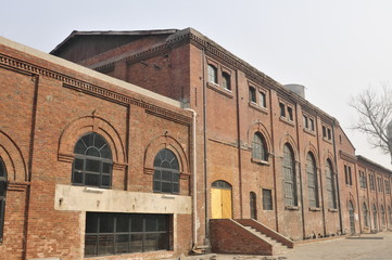 Old factory building, the symbol of the recession