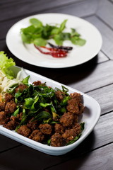 Spicy fried pork