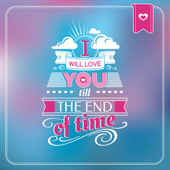 Obraz premium Valentine's day card