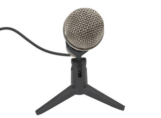 Microphone on a white background