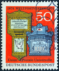 Antique mailboxes (Germany 1974)