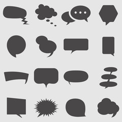 Speech bubbles icons set.Vector