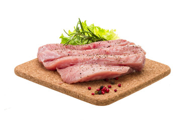 Fototapeta premium Raw pork steak