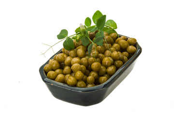 Marinated green peas