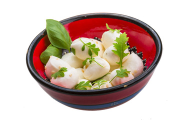 Mozzarella with herbs