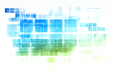 Obraz premium Virtual Technology Background