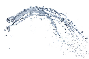 abstract liquid splash isolated on white background