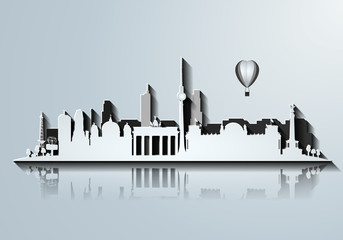 3D Silhouette von Berlin © bilderzwerg