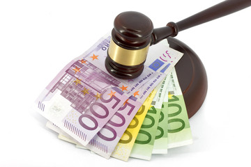 Gavel and money