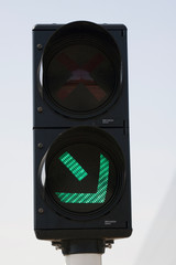 traffic light on green