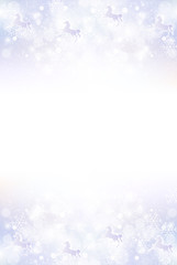 午　雪　年賀状　背景