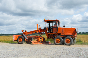 Obraz premium Road grader