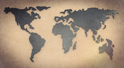 Obraz na płótnie Canvas social network 3d on world map