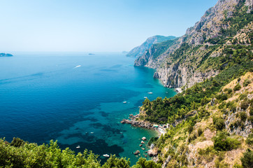 Fototapeta na wymiar Wybrzeże Amalfi. Włochy