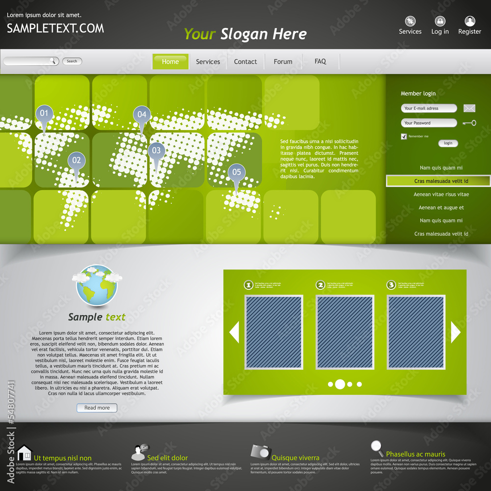 Canvas Prints business website template