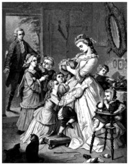 Family Scene - begining 19th century