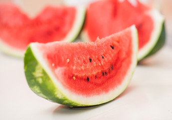 sliced watermelon isolated