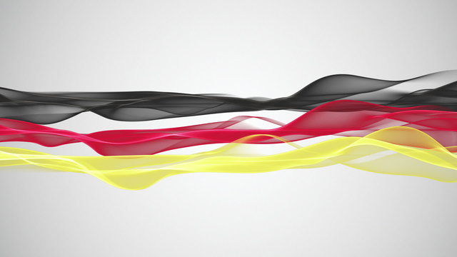 Fantastic german color wave animation for sport events and space for text - loop HD 1080p