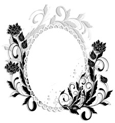 miroir floral