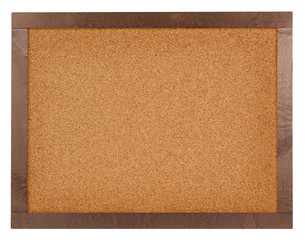 Fototapeta premium Empty corkboard isolated on white