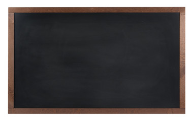Empty blackboard (chalkboard) isolated on white